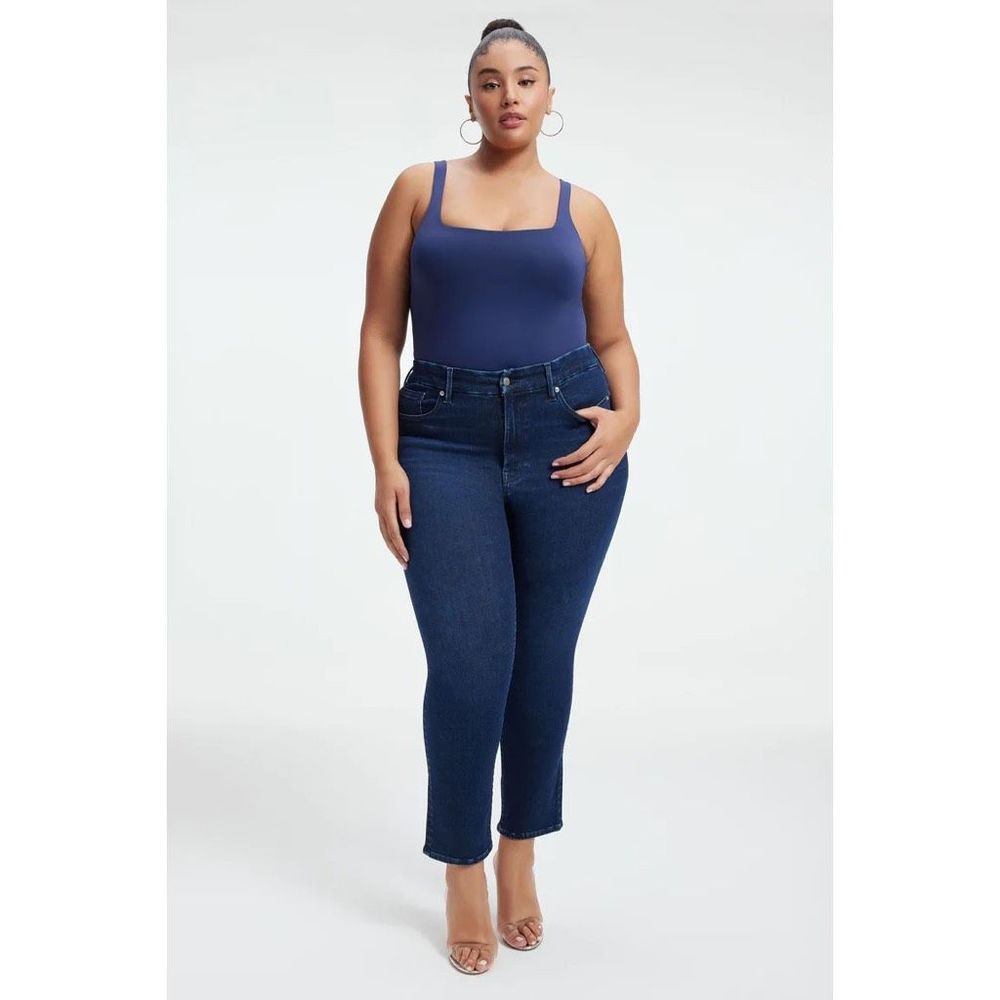 Good American Always Fits Good Legs Cigarette Jeans Women’s Size 14-18 - Picture 1 of 11